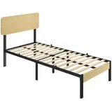 Homcom Bettgestell 90 x 200 cm schwarz