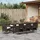 vidaXL Garten Essgruppe 9-tlg. Braun