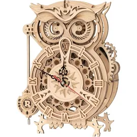 PICARESQUE Rokr 3D-Holzpuzzle Mechanische Uhr Bausatz,3D Holzpuzzle für Erwachsene,Schreibtischdekoration Geschenk für Männer Frauen(LK503)