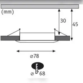 Paulmann Coin Slim 3er Pack (93901)
