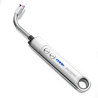 Brandson USB Lichtbogen Stabfeuerzeug Silber
