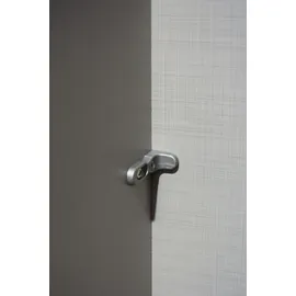 WIMEX Schwebetürenschrank WIMEX "Tilburg", grau (saharagrau, durchgängige türfront glas saharagrau, absetzung grafit), B:270cm H:208cm T:65cm, Spanplatte, Schränke, Schwebetürenschrank, mit Glaselementen