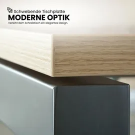 bümö Eckschreibtisch R-Serie Weiß / Graphit