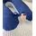 LOOLAY Stillkissen 170 cm Gestreift Blau/Weiß