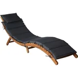 vidaXL Sonnenliege 95 x 61 x 23 cm Dunkelgrau