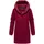 Navahoo Damen Mantel lange Übergangsjacke Kurzmantel in Wolloptik mit abnehmbarem Stepp-Einsatz Flauschwunder 14 Bordeaux Gr. XL - XL