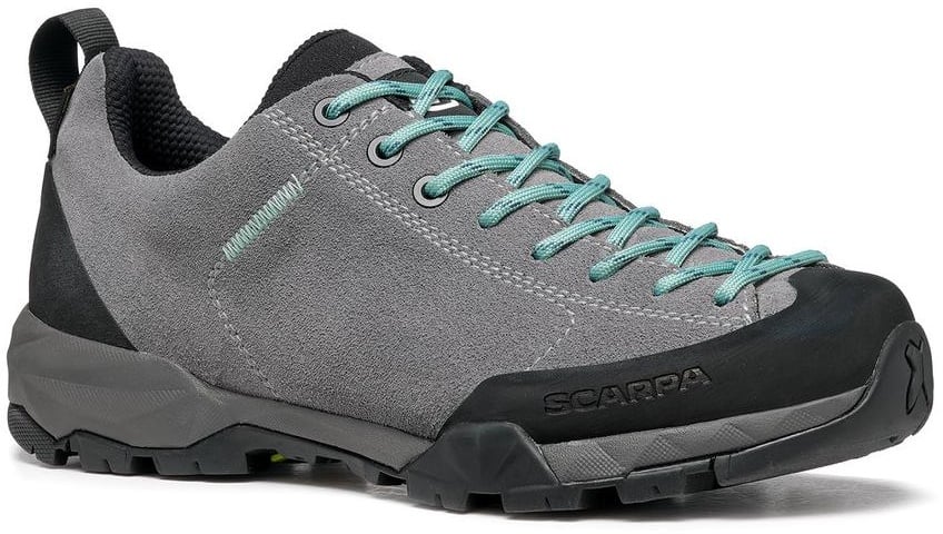 Scarpa Damen Mojito Trail GTX Wide Wanderhalbschuh, 38 - smoke/jade