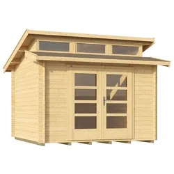 Weka 28 mm Gartenhaus 158 300 x 300 cm - 50 % Rabatt auf Dacheindeckung
