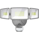 Onforu LED Strahler mit Bewegungsmelder Außen 55W, 5000 LM LED Fluter, Außenstrahler mit verstellbaren 3 Köpfe, 6500 K Kaltweiß LED Scheinwerfer, IP65 Wasserdicht Flutlicht für Garage, Garten, Hof