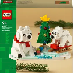 Eisbären im Winter