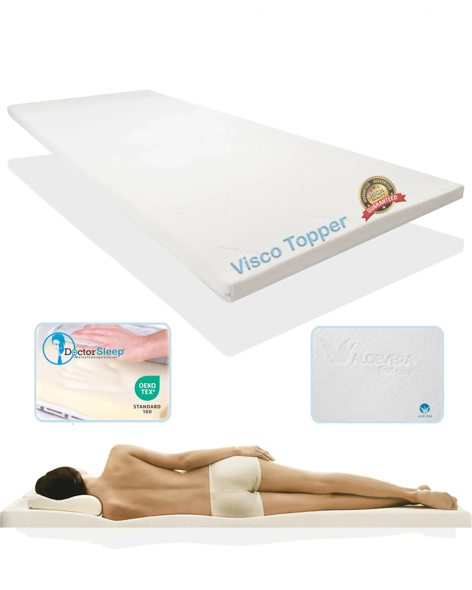 viscose topper 200 x 90 cm