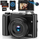 Does Not Apply Digitalkamera Kamera, Fotokamera, 4K-Digitalkamera für Fotografie, Autofokus Vlogging-Kamera, Digitalkamera, 40-Fach-Zoom-Kameras