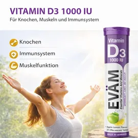 eväm Vitamin D3 Brausetabletten 240 St.