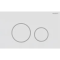 Geberit Sigma40 Betätigungsplatte 115628JT1 Round, weiß matt / easy-to-clean-beschichtet,