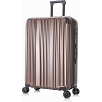 Trolley Braun L Coffee Koffer Reisekoffer Hartschalenkoffer mit TSA-Schloss