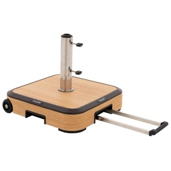 DOPPLER Sockel-Trolly, Beton/Aluminium, BxHxL: 51 x 16 x 51 - braun