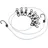Pearl Flexible Wäscheleine mit 8 beschichteten Klammern (170 - 210 cm)