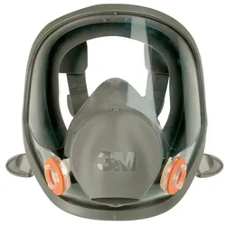 3M Vollmaske 6800 S, Gr. M, Bajonett-Klick-Anschluss, ohne Filter, EN 136
