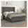 vidaXL Boxspringbett mit Matratze Grau 140x200 cm Kunstleder