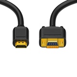 HDSupply HC110-010 HDMI zu VGA Kabel HDMI-A Stecker (19-polig) auf VGA (15-polig), vergoldete Kontakte, 1,00m, Schwarz, doppelt geschirmt