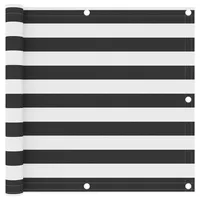 vidaXL Balkonsichtschutz Oxford-Gewebe 90 x 300 cm anthrazit/weiß