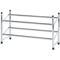 Wenko Schuhregal 30 x 68 x 24 cm ausziehbar / silber