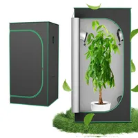 Aufun Grow Zelt, Grow Tent 80x80x160cm Growschrank für Pflanzen Zuchtzelt Gewächshaus Box Garten Anzucht Gemüse Kräuter Grow Schrank, Indoor Anbauzelt, Growroom für Blumen klein Tomaten Hydro Green