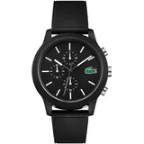 Lacoste Chronograph Quarz Uhr für Herren mit Schwarzes Silikonarmband - 2010972