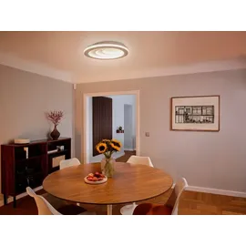 LEDVANCE LED-Deckenleuchte Orbis Loop Alu, Eisen, Stahl & Metall Weiß 50 cm