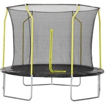 authentic sports & toys Springsafe Trampolin Wave 305 cm inkl. Sicherheitsnetz schwarz