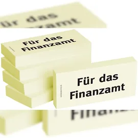 Bizstix Haftnotizen "Für das Finanzamt 75x35mm