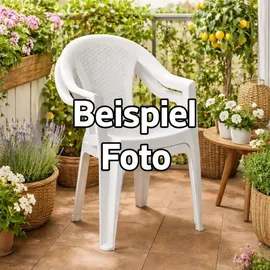 Mojawo Ischia Gartenstuhl 56 x 56 x 83 cm weiß 8 St.