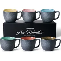 MiaMio Kaffeetasse 0,47 l Grau 6 St.