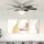 vidaXL Deckenventilator 82 cm Deckenventilator Schwarz