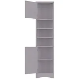 Fine Life Pro Eckvitrine Dreieckiger Badezimmerschrank 37×24.5×170cm • Grau • Volllackierung