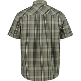 CMP Kurzarmhemd kariert Oliv 50