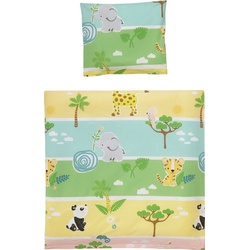 Kinderbettwäsche Kinder-Bettwäsche, Erwin Müller, Renforcé, 2 teilig, Renforcé Tiermotiv bunt 1 St. x 135 cm x 200 cm