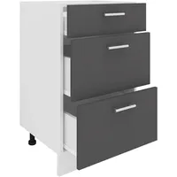 VCM Unterschrank Esilo 50 x 46 x 82 cm Grau