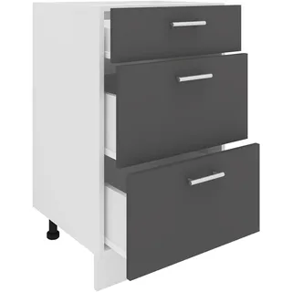 VCM Unterschrank Esilo 50 x 46 x 82 cm Grau