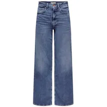 Only Madison Blush Jeans Wide Leg in Mittelblau-XL-L34