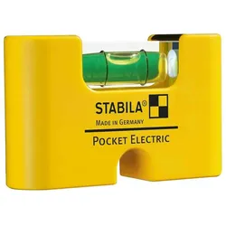 STABILA   Pocket Electric - Wasserwaage 6,7cm, Kunststoff-Profil,