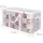 Relaxdays Weihnachtskugel Aufbewahrungsbox 73 x 37 x 36 cm 128-tlg. transparent/weiß