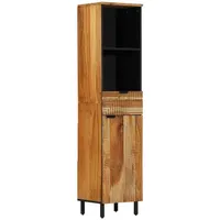 VidaXL Badezimmer Schrank 38x33x160 cm Massivholz Akazie