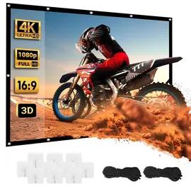 Maclean Brackets Maclean MC-982 Beamerleinwand 265x149cm 120", Zoll Projektor Leinwand Bildschirm Projektionswand