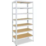 shelfplaza Schwerlastregal Creme, Metall, Rechteckig, 60x180x40 cm, Freizeit, Heimwerken, Werkstatt, Schwerlastregale
