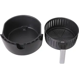 Jago® Heißluftfritteuse 5.5L - 1700 Watt, LED Display mit Touchscreen, 7 Programme, 60 min Timer, Ohne ÖL, Schwarz - Airfryer, Heißluf... - Schwarz