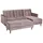 58 aufm Kessel FUNKTIONSSOFA mit Hocker Katunia Samtvelours rosé | Gr.: onesize