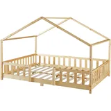 [en.casa] Kinderbett Treviolo 120 x 200 cm Kiefer naturbelassen beige