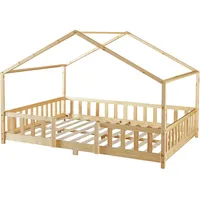 [en.casa] Kinderbett Treviolo 120 x 200 cm Kiefer naturbelassen beige