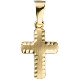 Jobo Kreuzanhänger Gelbgold 585